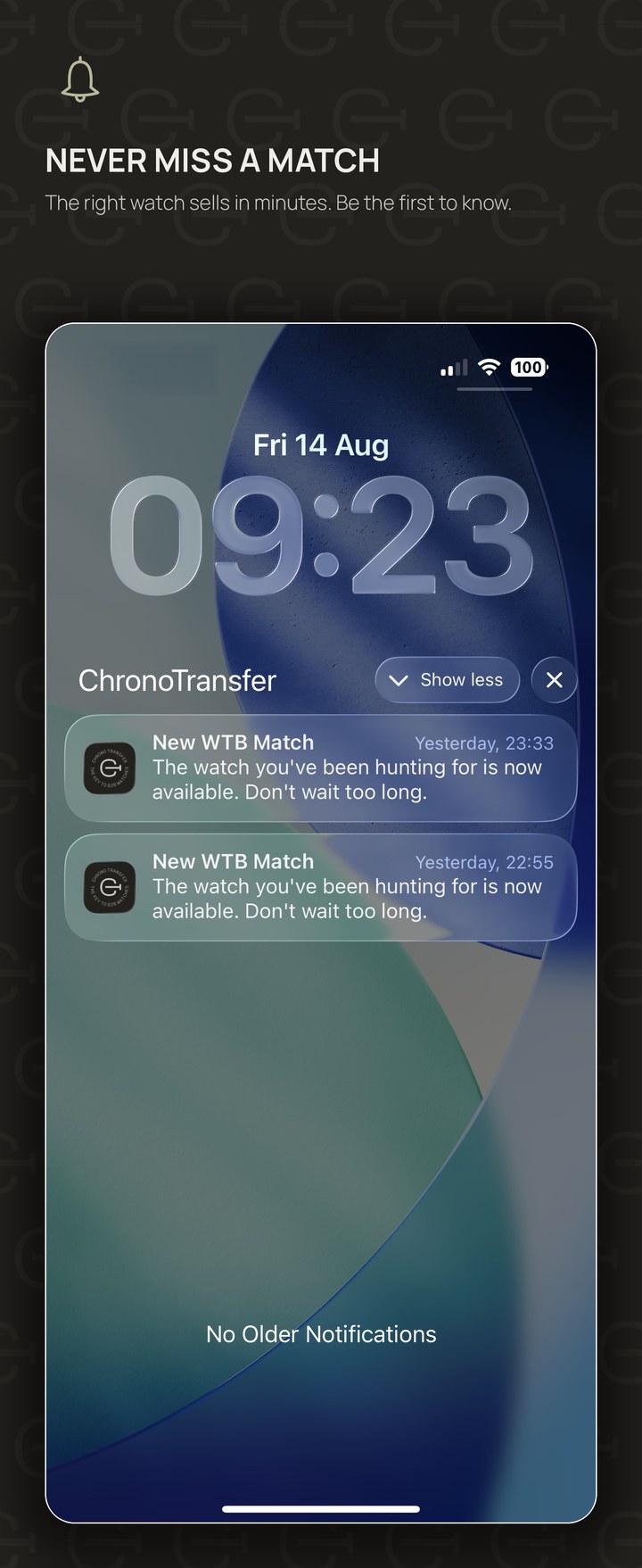 Never miss a match